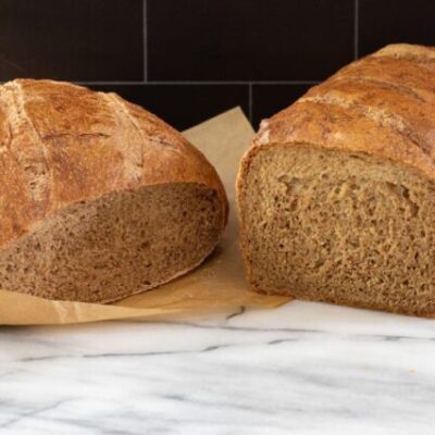 Best every pumpernickel bread, a round loaf and sliced standard loaf