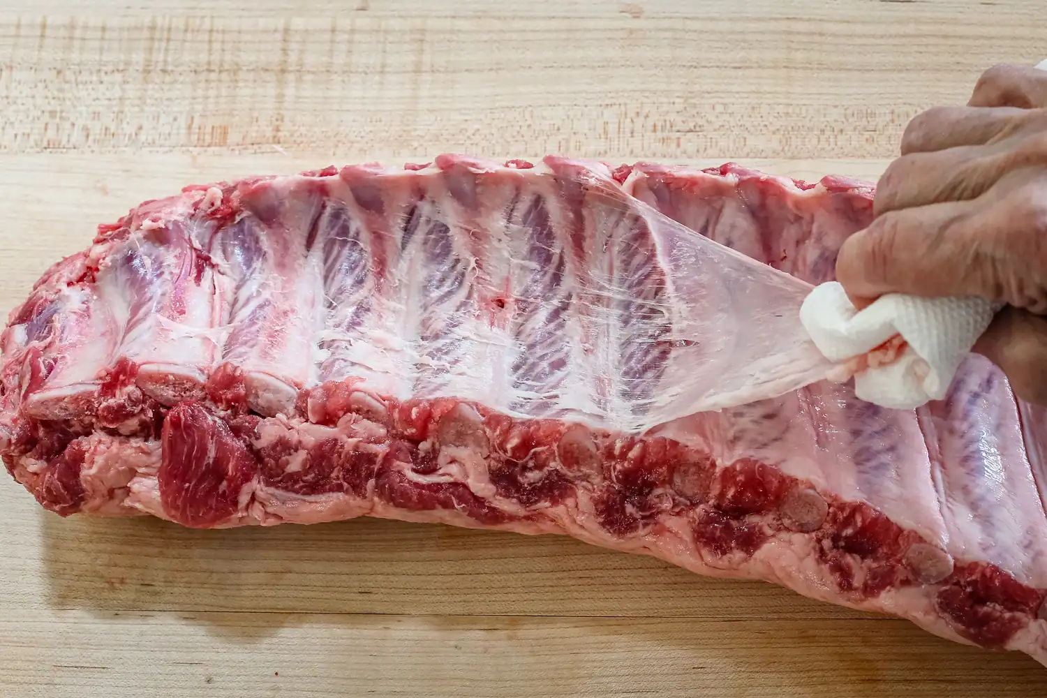 How to remove silver skin from ribs.