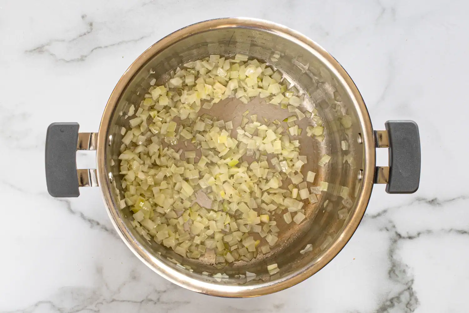 Onions cooking in the Instant Pot.