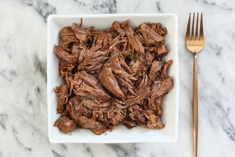 shredded beef for french dip sandwiches