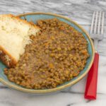 instant pot lentils in a bowl