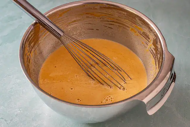 Custard for pumpkin creme brulee.
