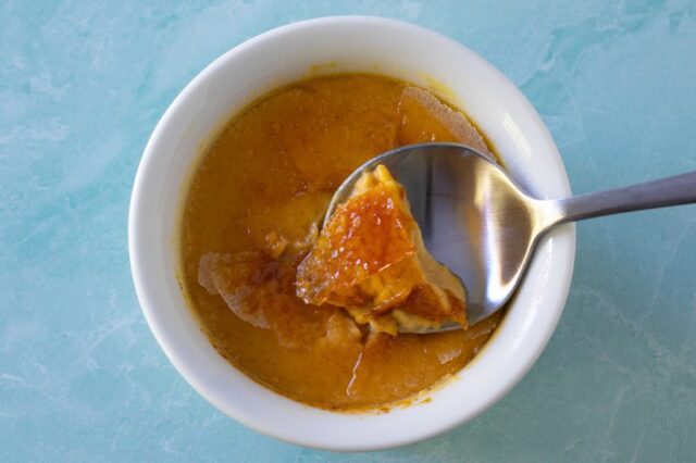 pumpkin crème brûlée from an instant pot pressure cooker