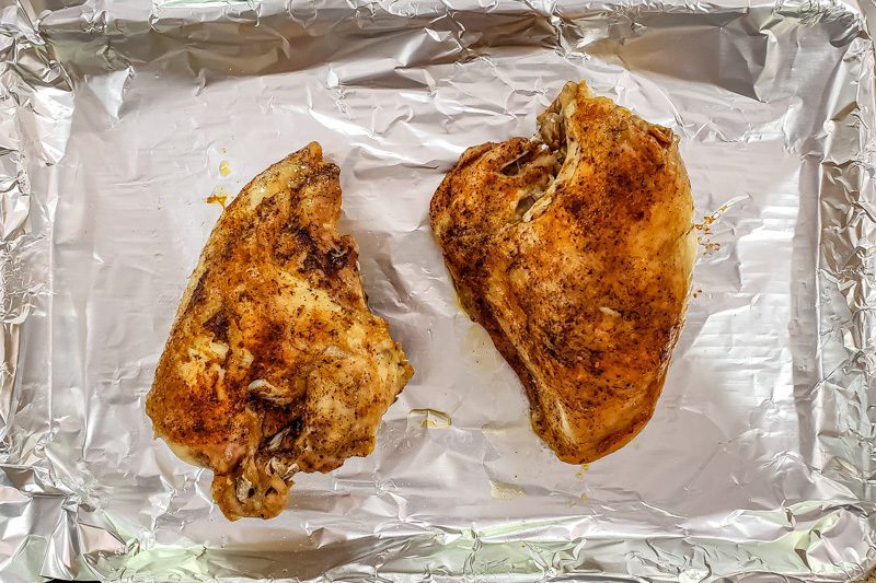 instant pot split chicken breasts broiled briefly