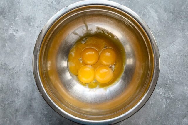 egg yolks in a bowl