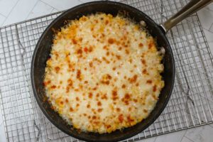 Broiled Korean corn cheese.