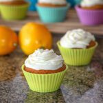 lemon cream cheese icing on lemon cupcakes