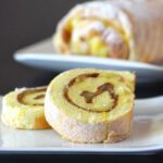 jelly roll cake with lemon curd filling