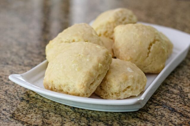 glazed lemon scones