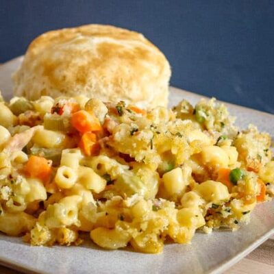 macaroni and cheese with chicken