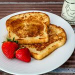 Maple cinnamon French toast on a plate.