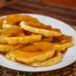 glazed squash on a platter