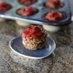 meatloaf muffins with ketchup topping