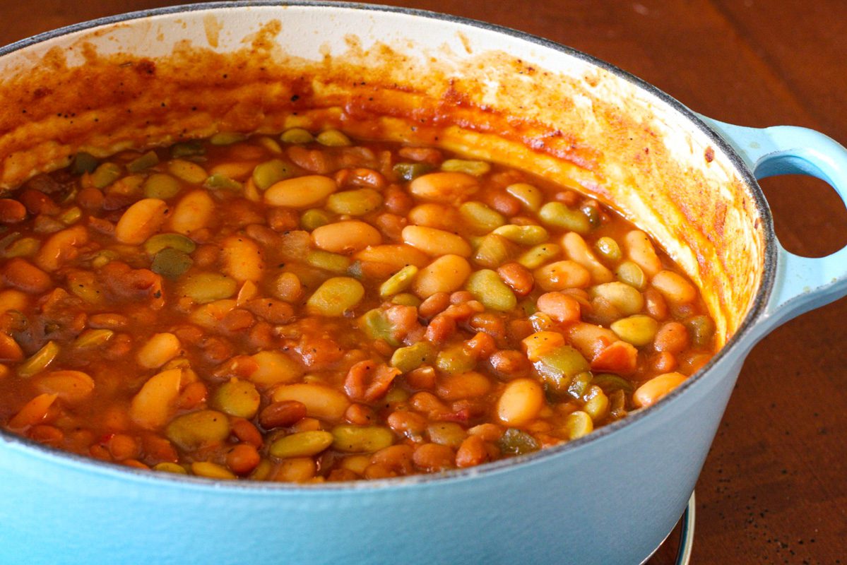beans and ham casserole