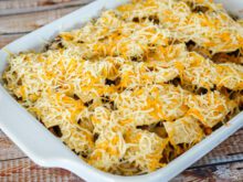 nacho casserole prep