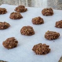 no bake cookies on wax paper