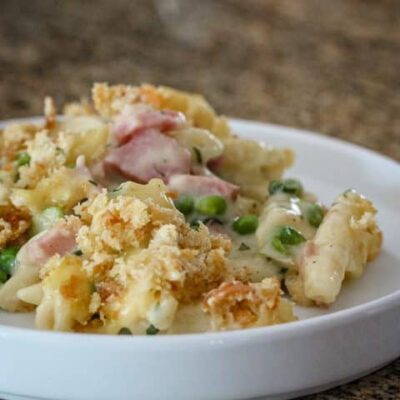 penne pasta bake with ham