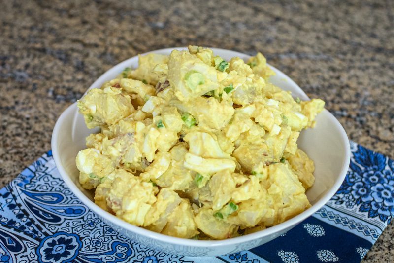 weekend potato salad in a large bowl