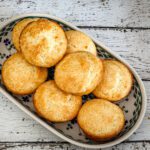 plain vanilla muffins on a serving tray