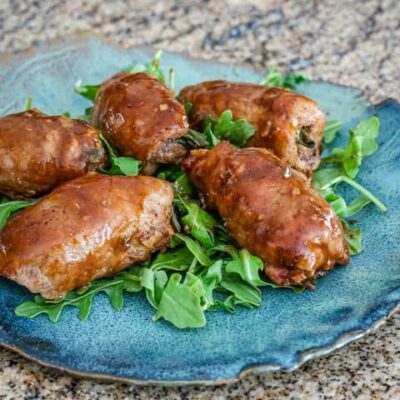 Pork and Green Onion Wraps