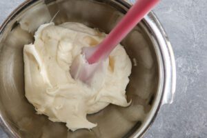 Cream cheese filling for the pumpkin cake roll.