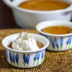 pumpkin pudding with whipped cream