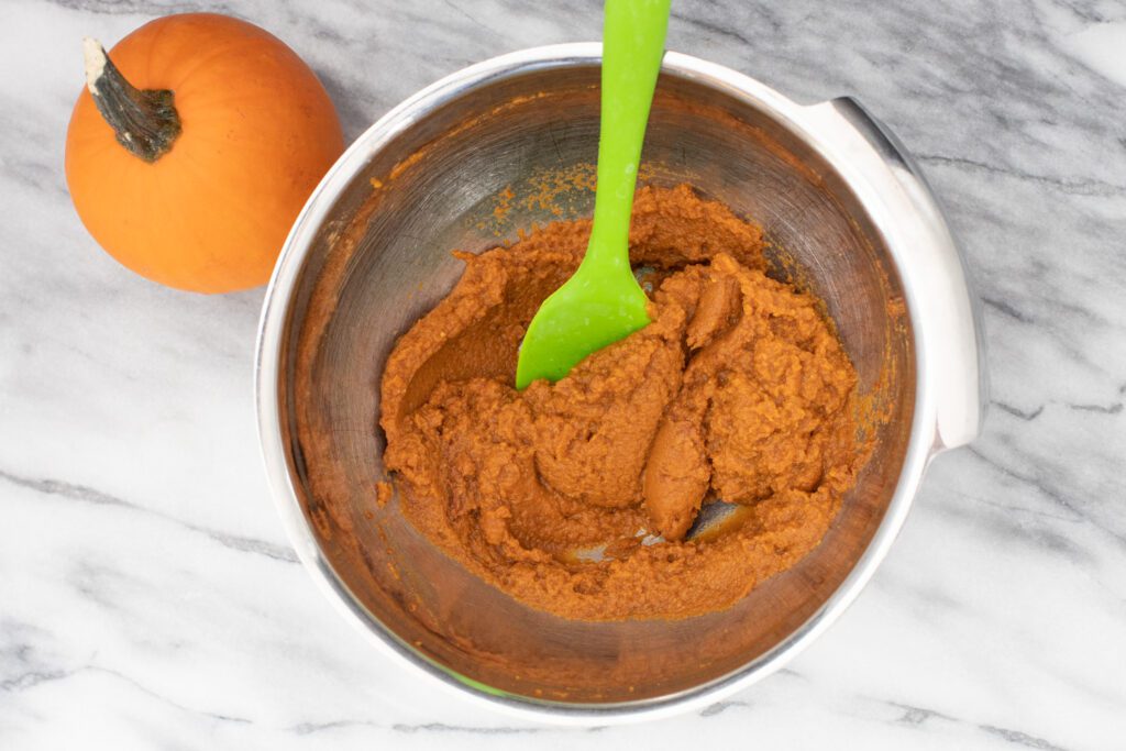 pumpkin and spices in a bowl..