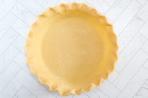 Pie shell for quiche lorraine
