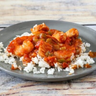 creole sauce and rice