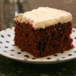 easy red velvet cake made with a cake mix