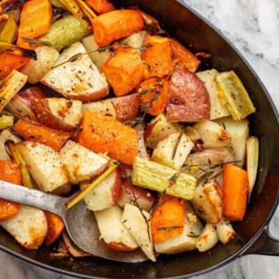 roasted root vegetables with garlic