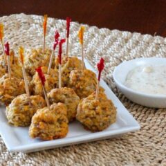 sausage balls with dip