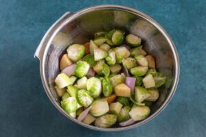 Vegetable prep in a bowl.