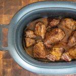 slow cooker with beef for barbacoa