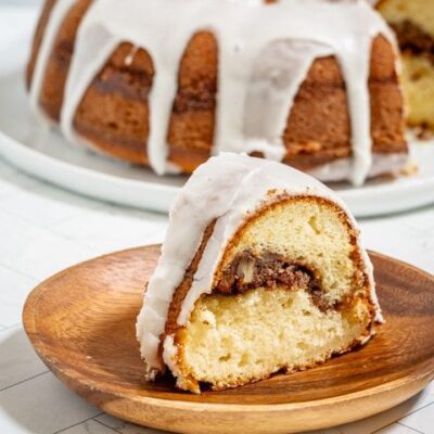 sliced sock it to me cake