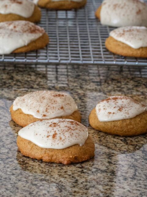 Pumpkin Cookies With Caramel Icing - Classic Recipes