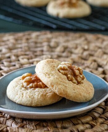 sour cream cookies on a plate