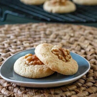 sour cream cookies on a plate