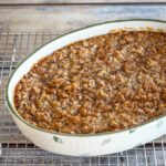 sweet potato casserole in baking dish