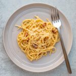 spaghetti carbonara on a plate