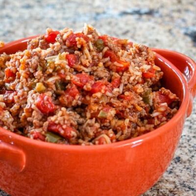 spanish rice with beef