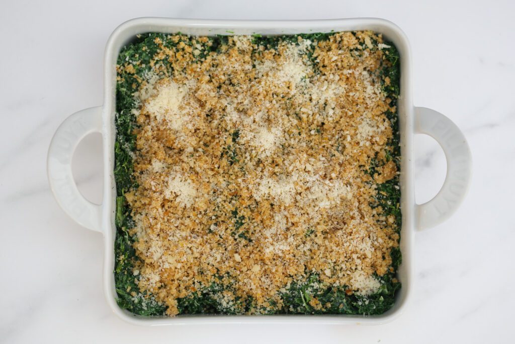 spinach casserole preparation