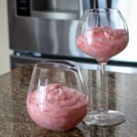 strawberry fool dessert in wine glasses