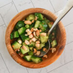 thai cucumber salad with peanuts