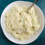 serving bowl of traditional irish colcannon