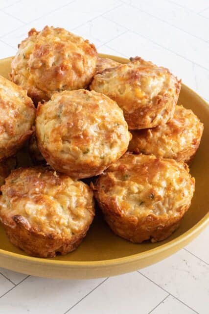 vidalia onion muffins in a bowl