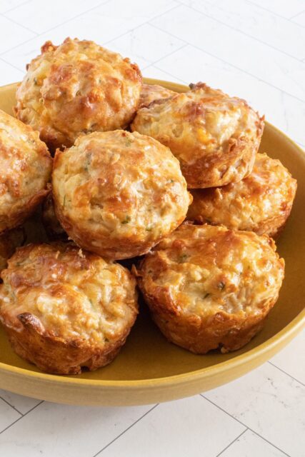 vidalia onion muffins in a bowl