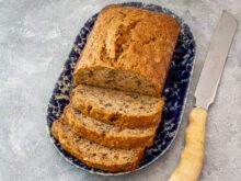 sliced zucchini bread